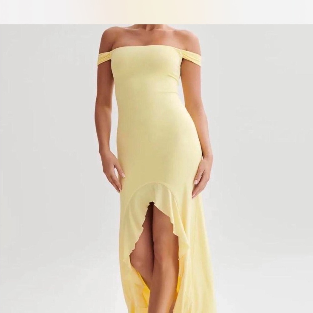 Meshki Strapless Yellow Dress